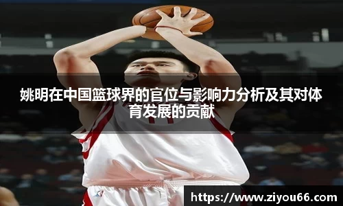 姚明在中国篮球界的官位与影响力分析及其对体育发展的贡献